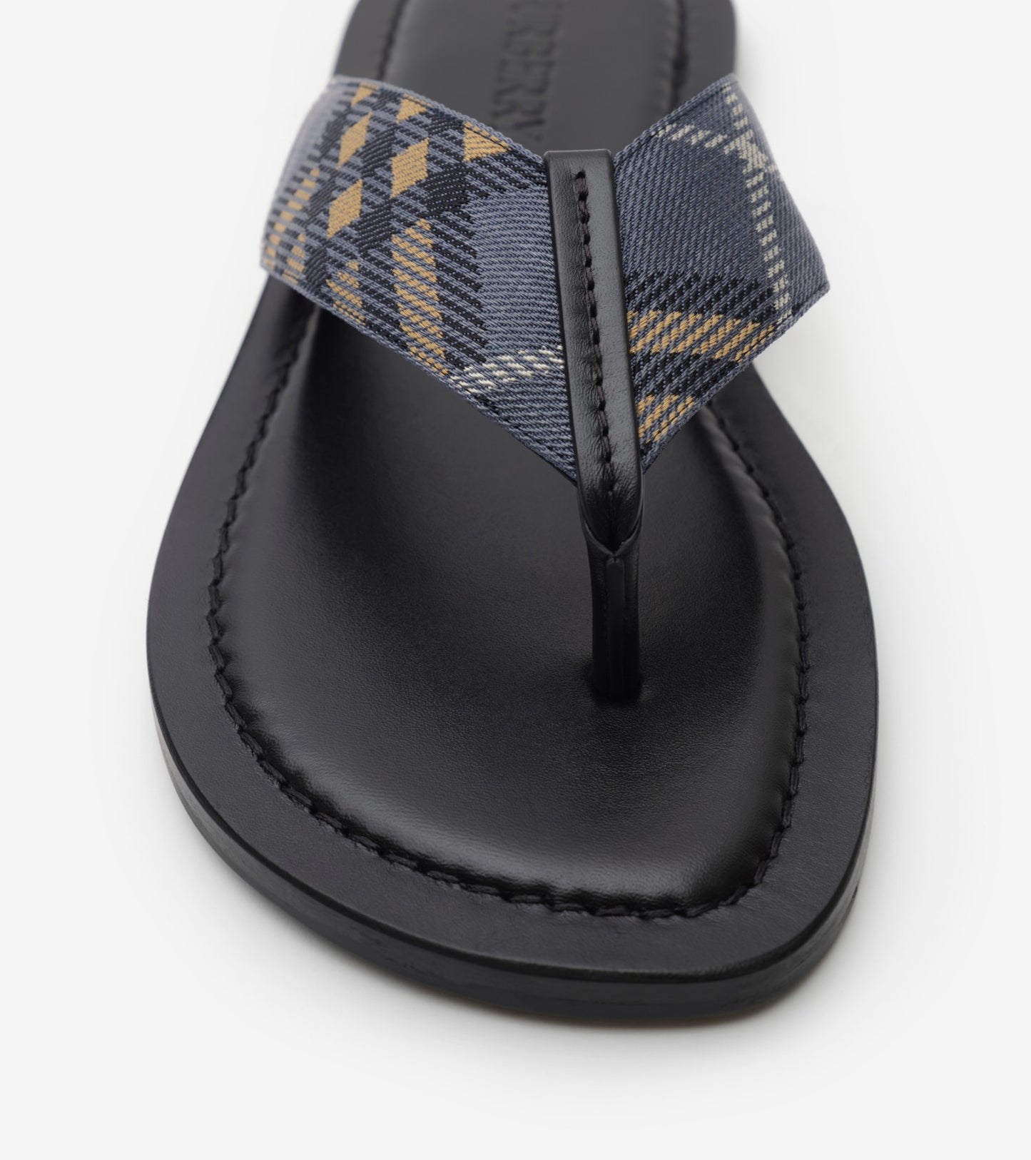 Check Pavilion Sandals in Wave blue