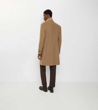 Wool Tailored Coat in Fawn beige