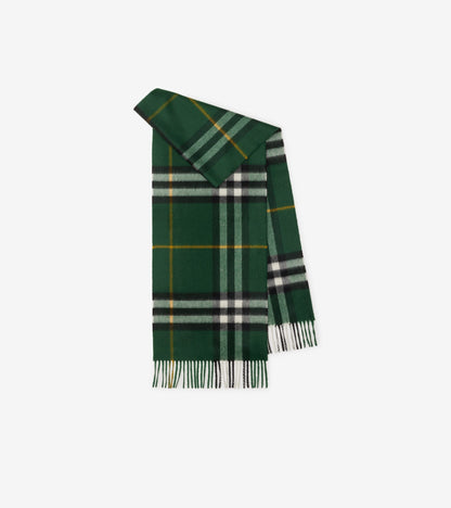 Check Cashmere Scarf in Bow pink