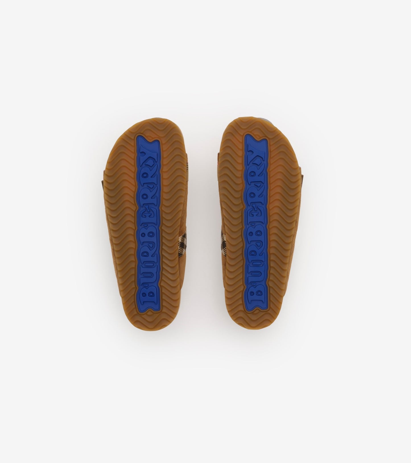 Check Suede Urchin Sandals in Jute beige
