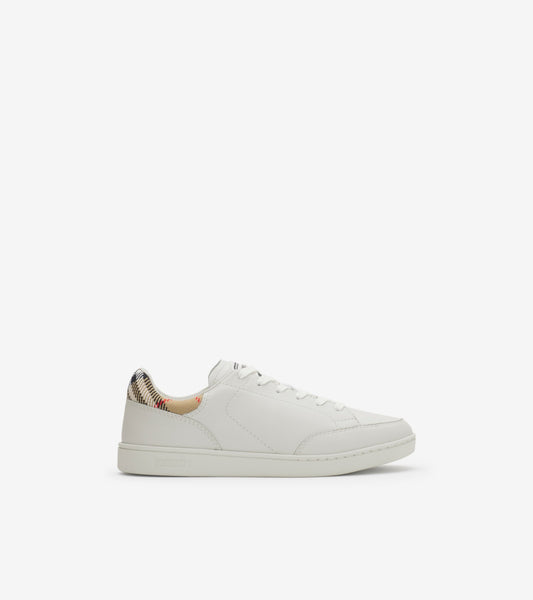 Leather Set Sneakers in Porcelain white/sand beige