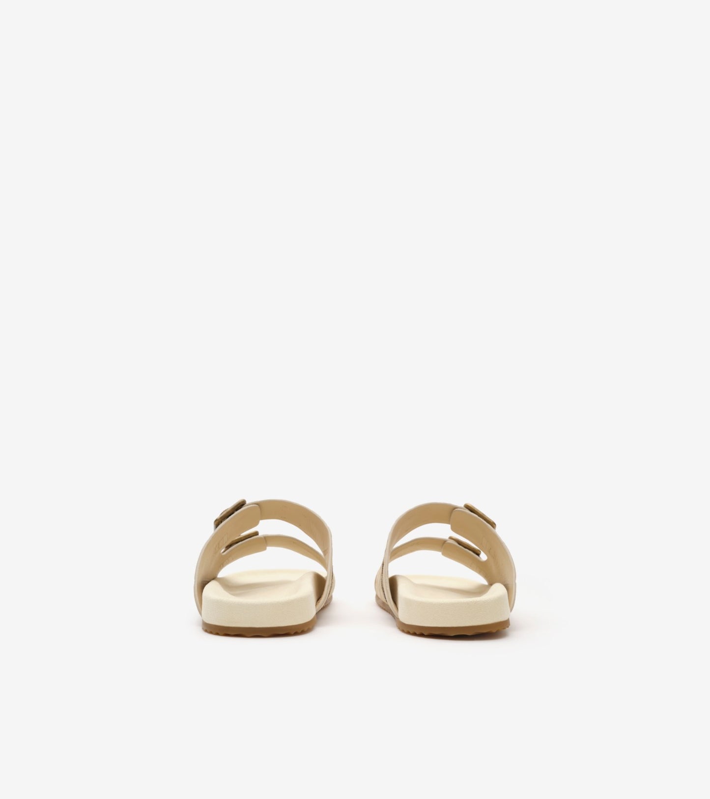 Check Suede Urchin Sandals in Bake beige