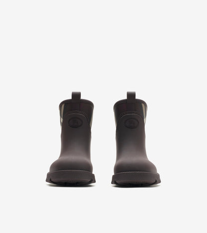 Rubber Marsh Stamp Low Boots in Brown/mahogany brown