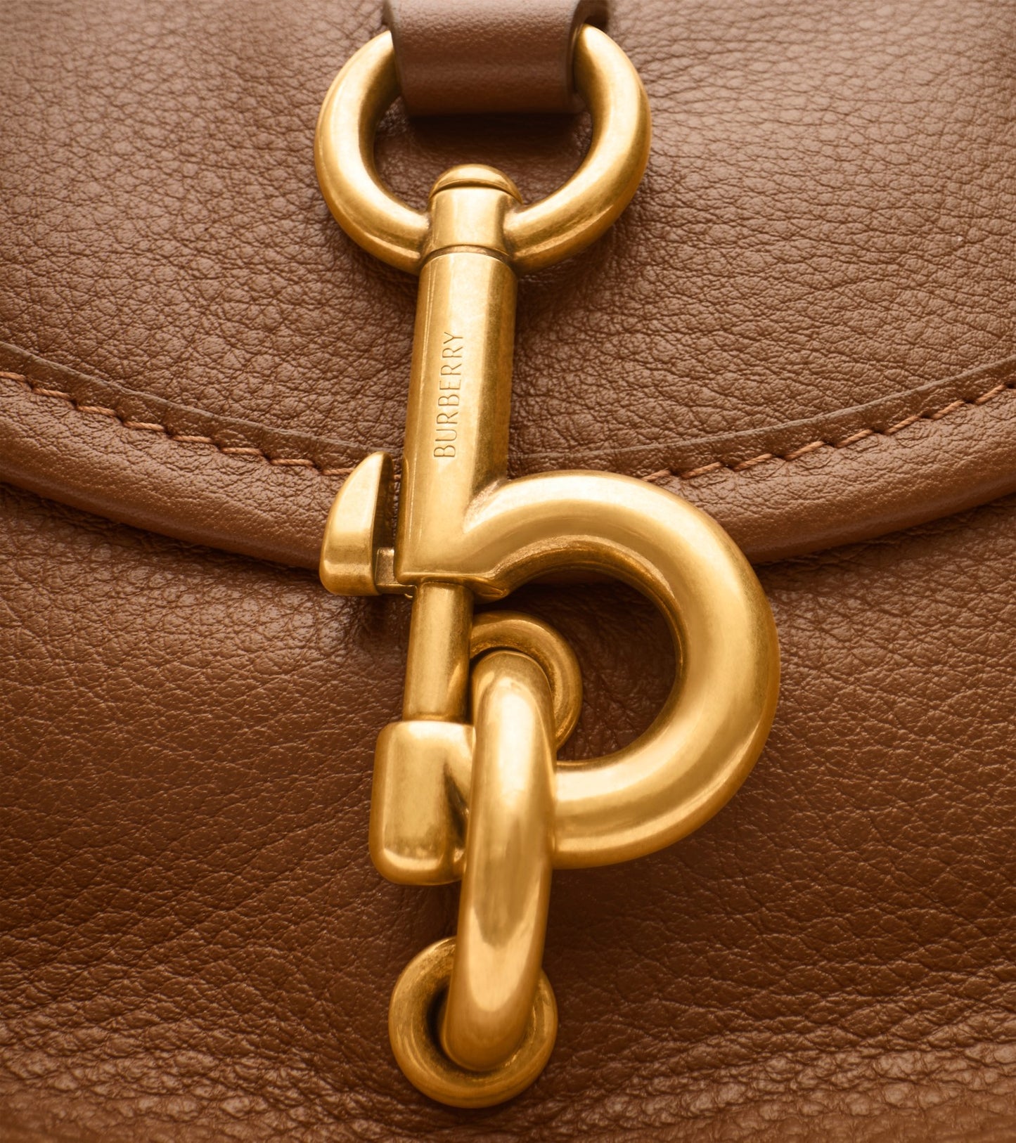 Mini B Clip Messenger Bag in Hazel brown