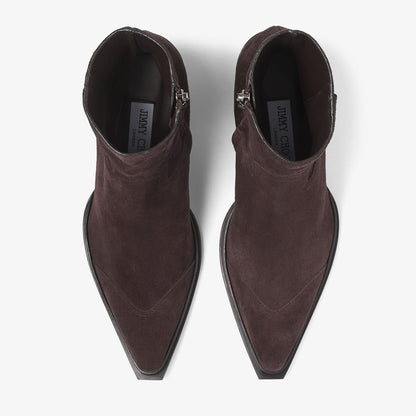 Cece Ankle Boot 60 Coffee Suede Ankle Boots