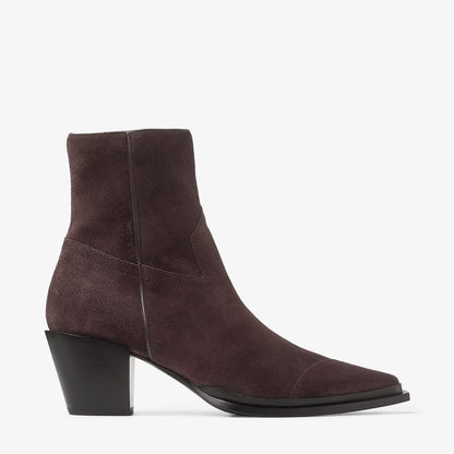 Cece Ankle Boot 60 Coffee Suede Ankle Boots