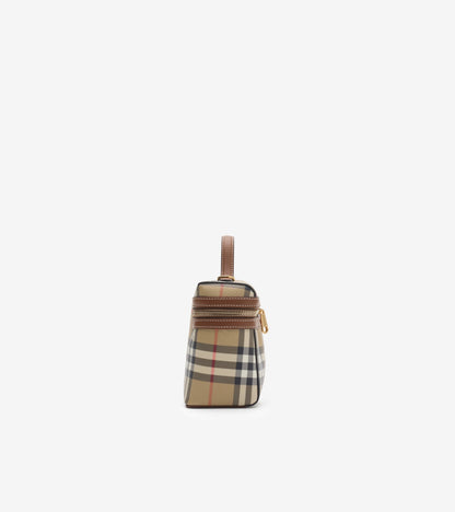Check Vanity Bag in Archive beige/briar brown