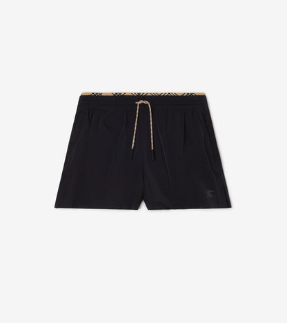 Stretch Nylon Shorts in Beige
