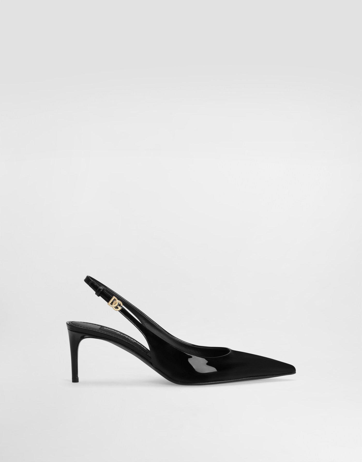 Patent leather slingbacks
