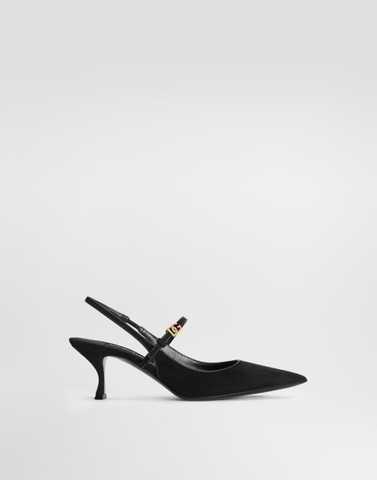 Suede slingback
