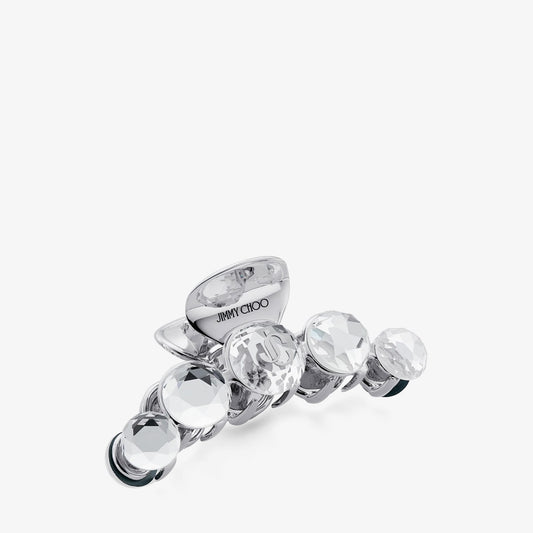 Claw Hair Clip Silver-Finish Crystal Claw Hair Clip