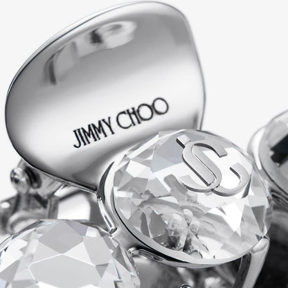 Claw Hair Clip Silver-Finish Crystal Claw Hair Clip