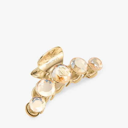 Claw Hair Clip Gold-Finish Crystal Claw Hair Clip