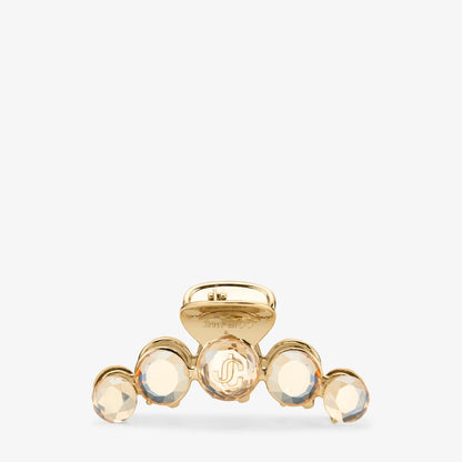 Claw Hair Clip Gold-Finish Crystal Claw Hair Clip
