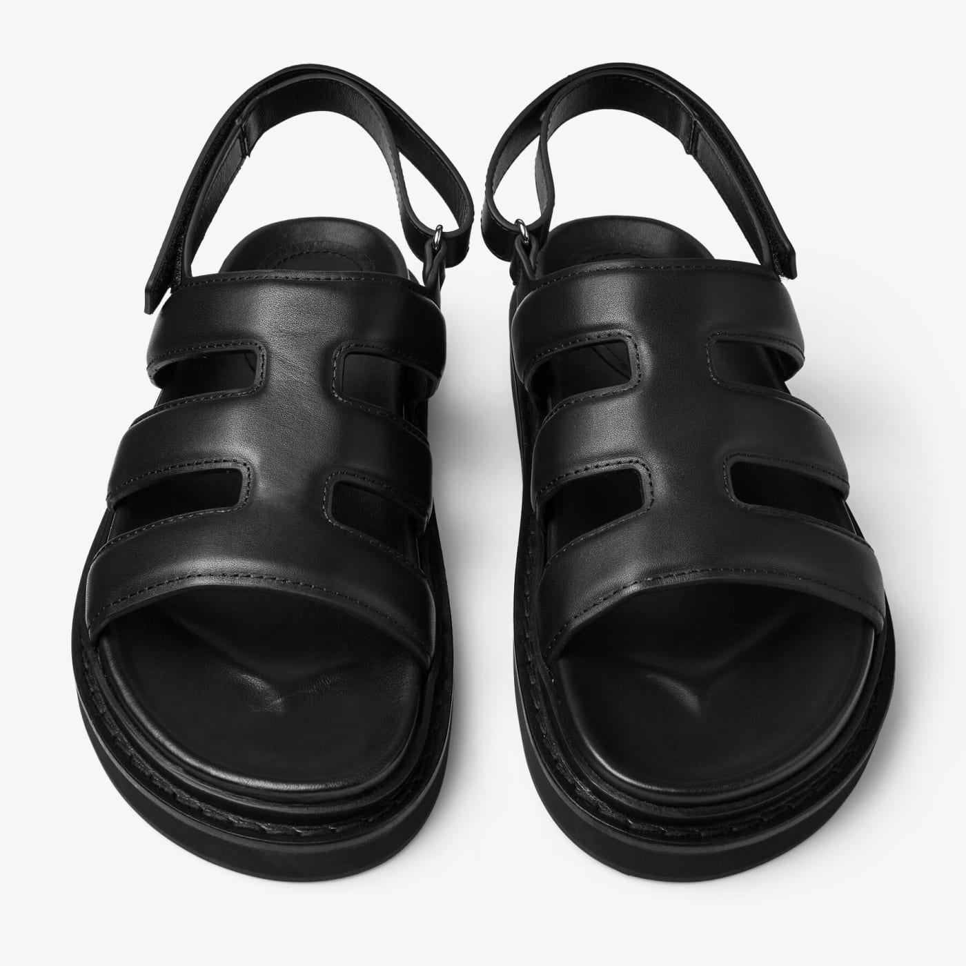 Cove Sandal Black Box Calf Leather Sandal