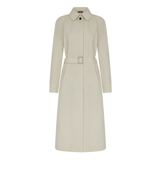 Cotton Silk Gabardine Trench Coat