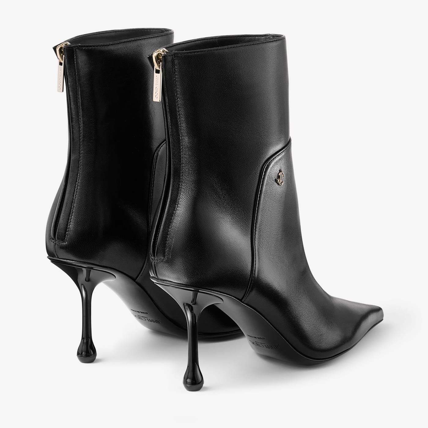 Cycas Ankle Boot 80 Black Nappa Leather Ankle Boots