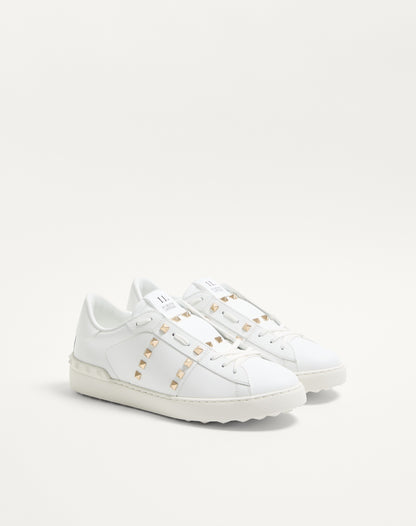 Calfskin Rockstud Untitled Sneaker