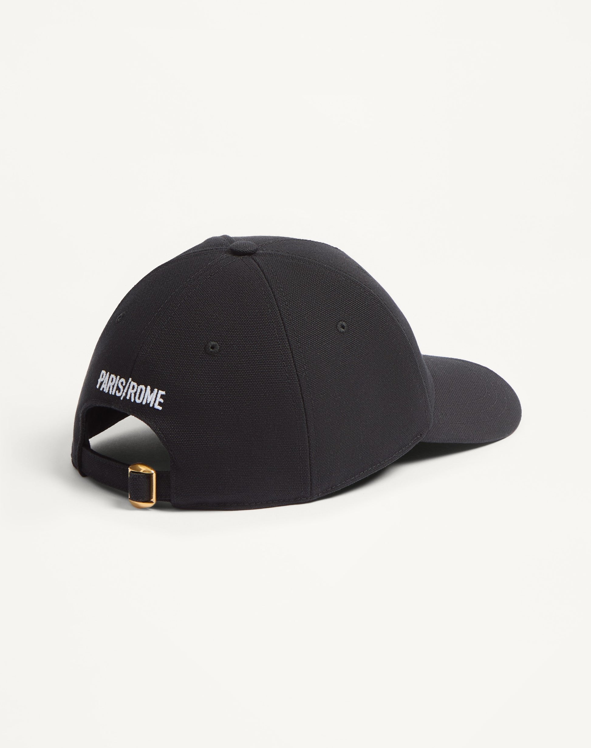 Chez Valentino Cotton Baseball Cap With Embroidery