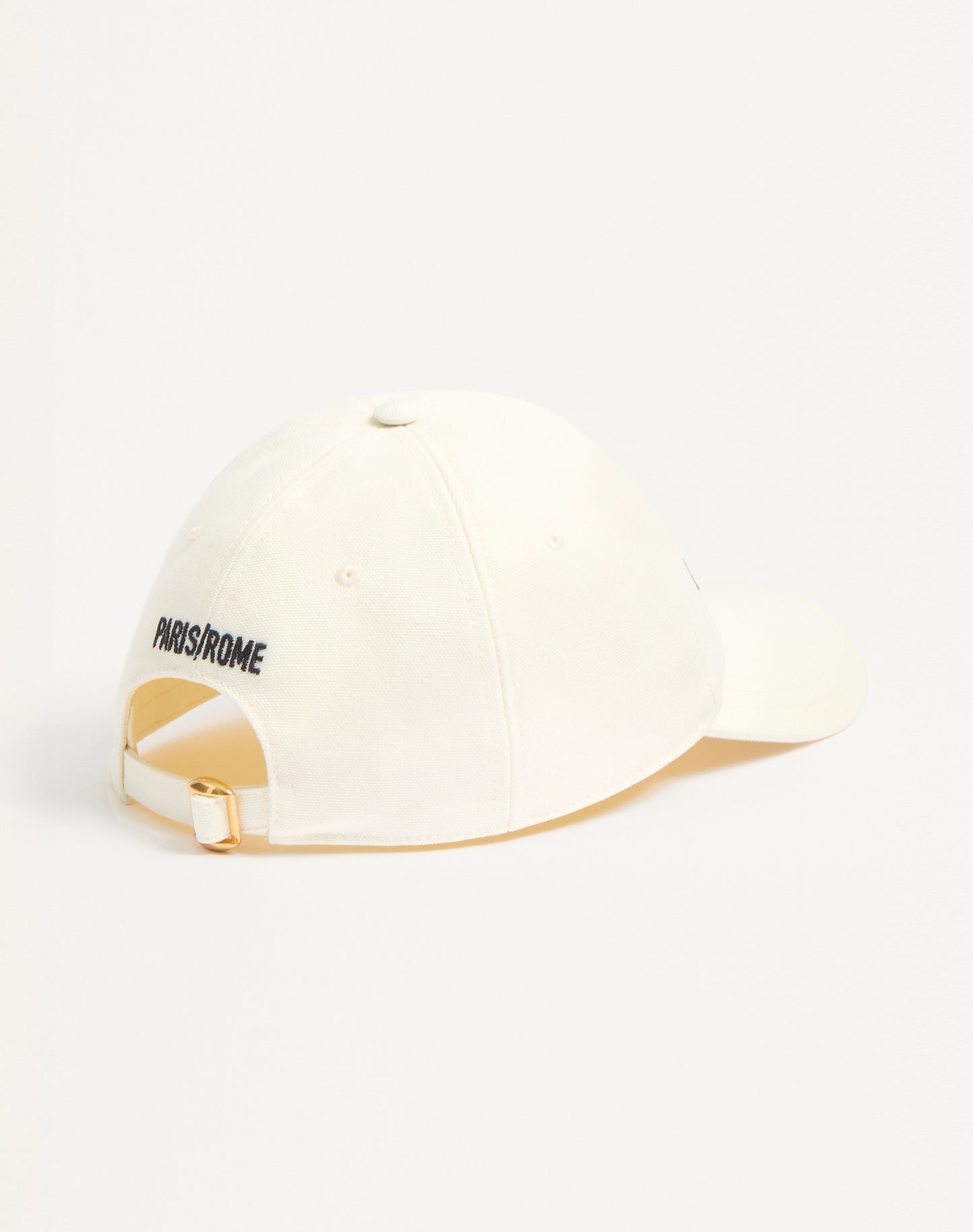 Chez Valentino Cotton Baseball Cap With Embroidery