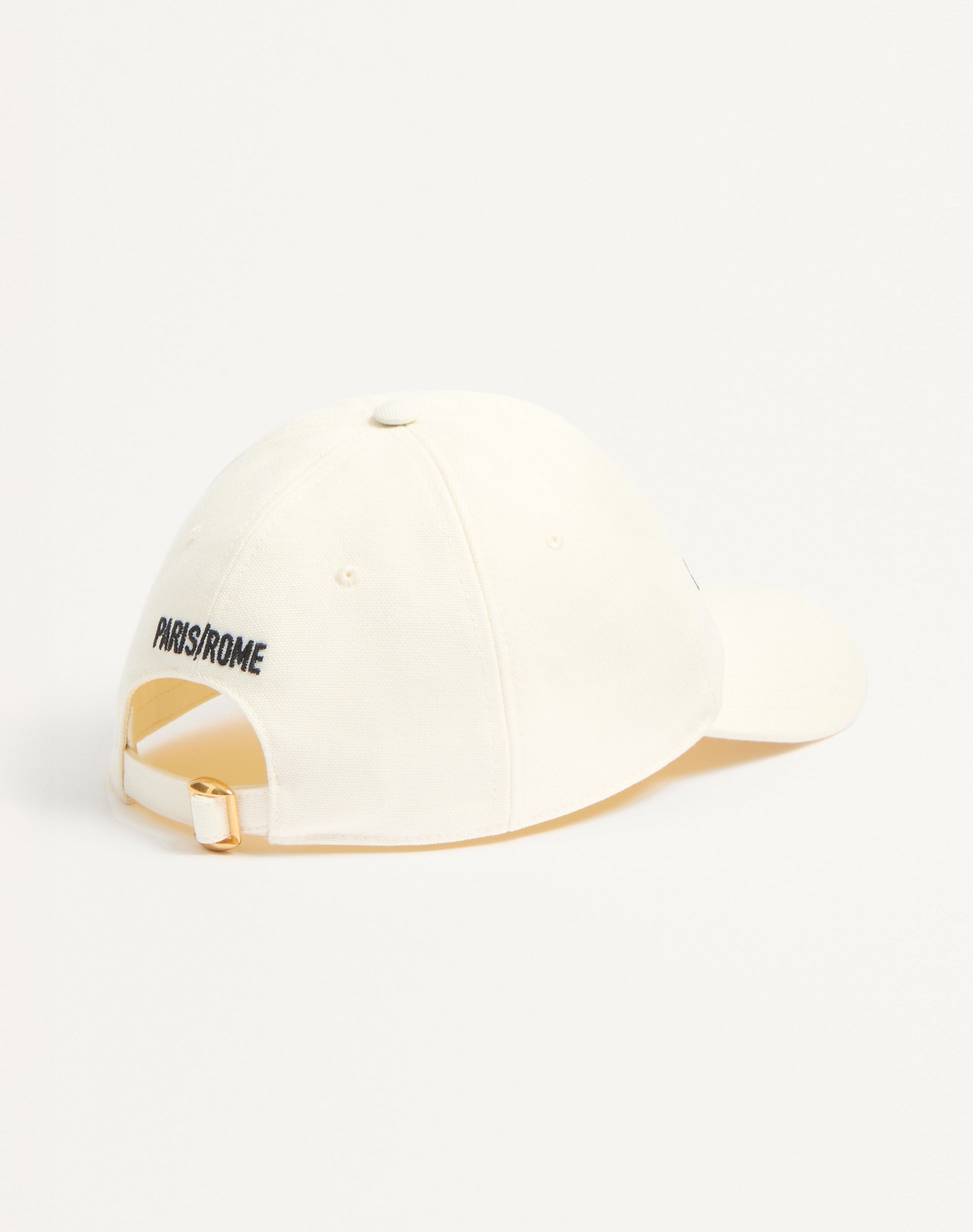 Chez Valentino Cotton Baseball Cap With Embroidery