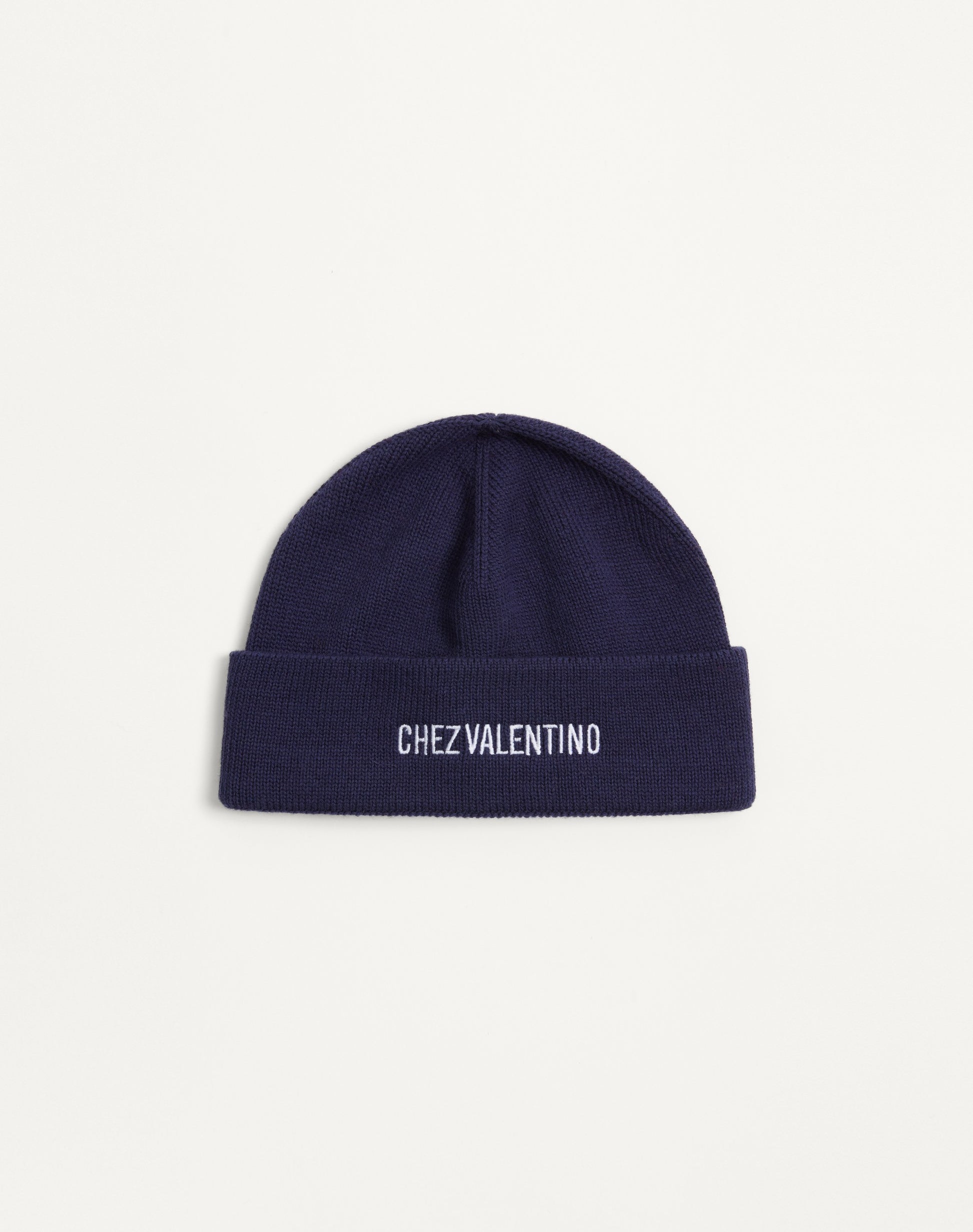 Chez Valentino Knitted Wool Beanie