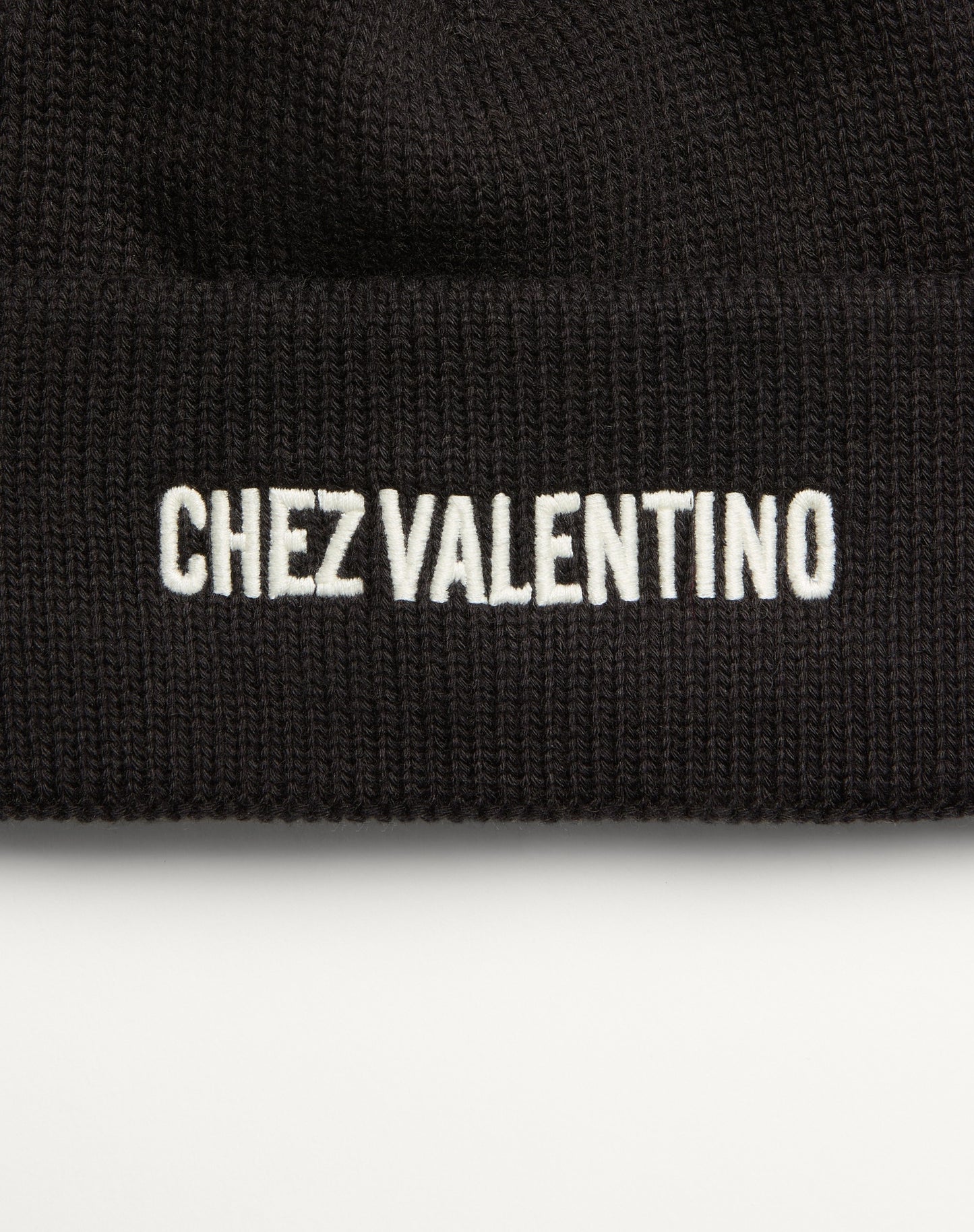 Chez Valentino Knitted Wool Beanie