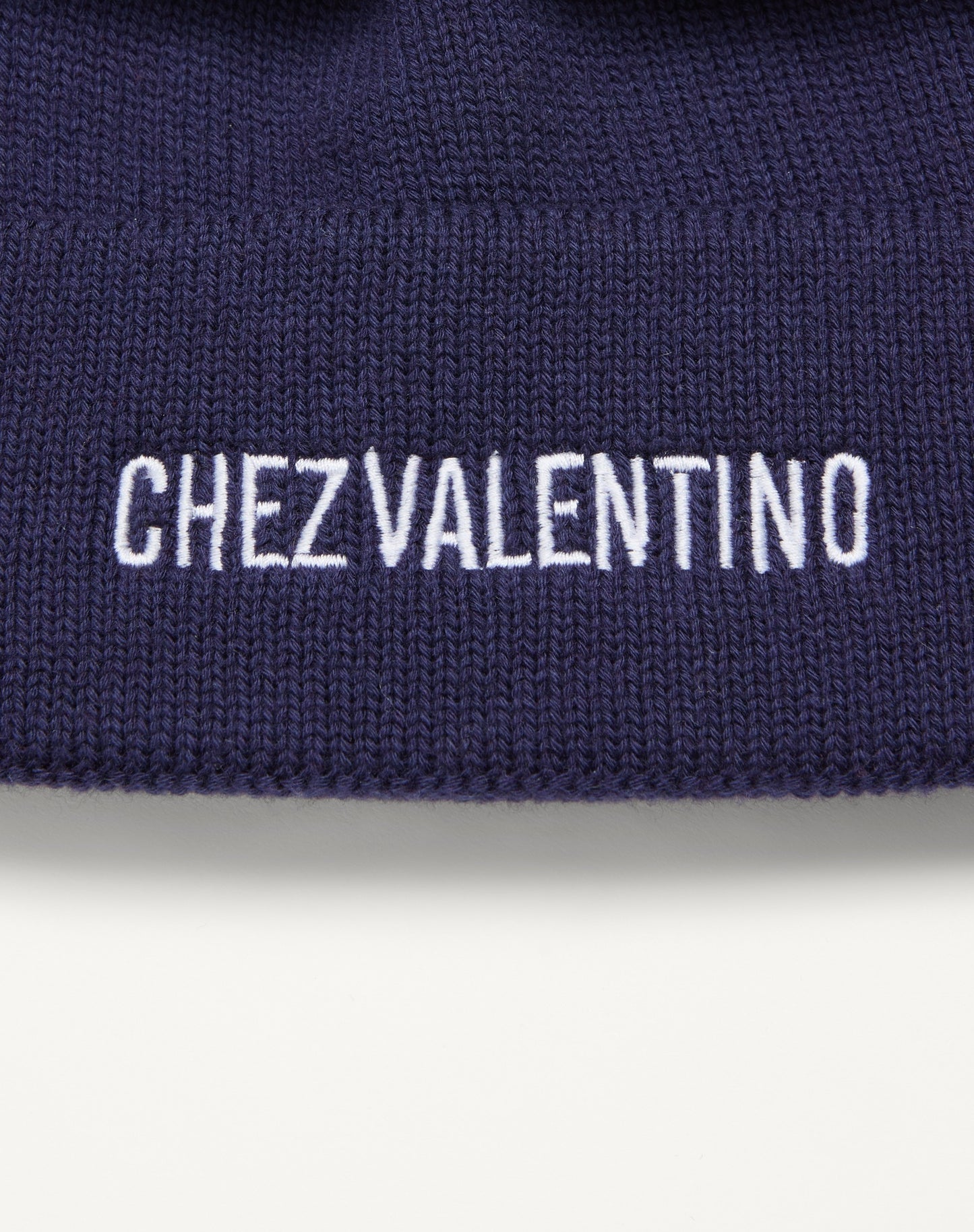 Chez Valentino Knitted Wool Beanie