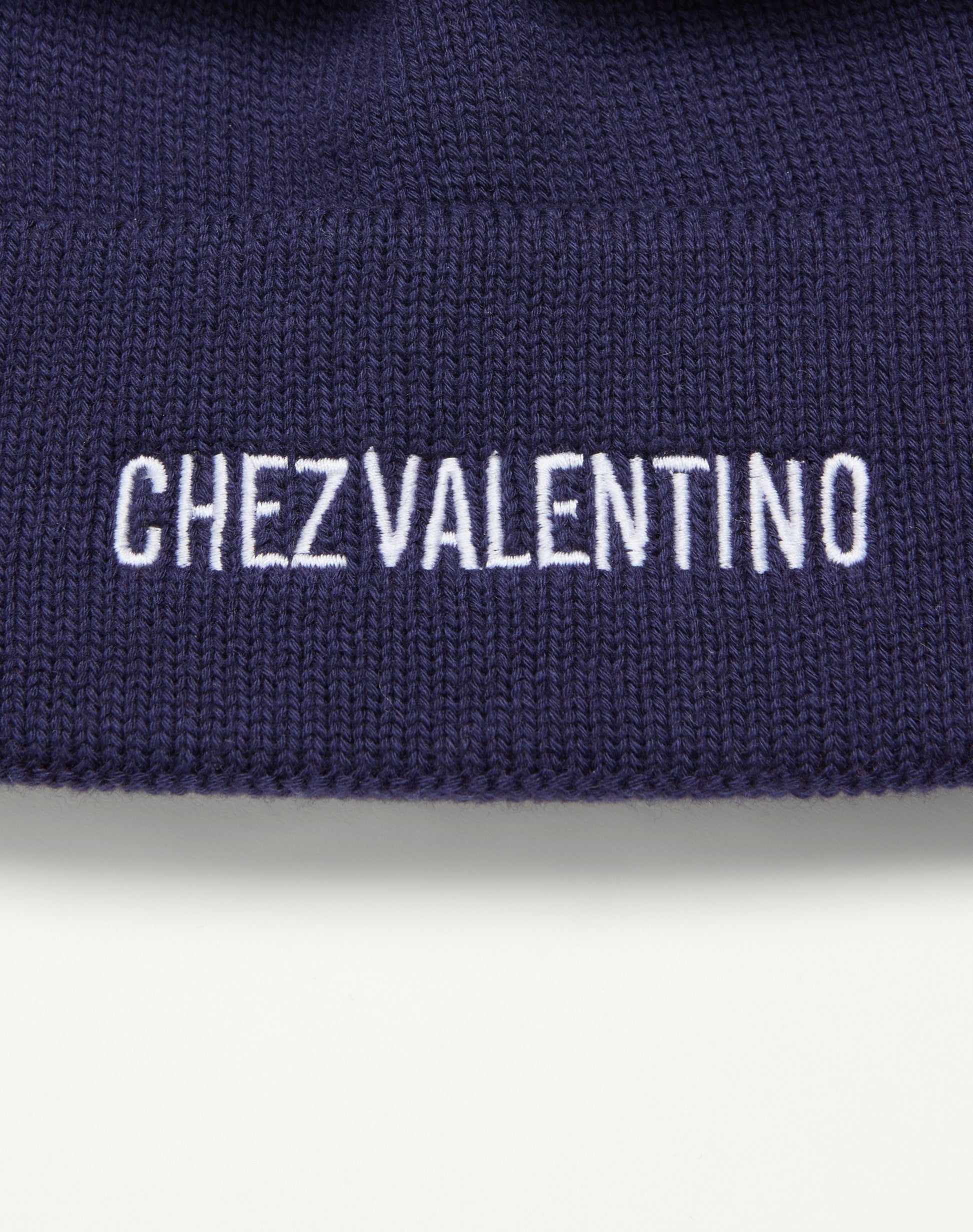 Chez Valentino Knitted Wool Beanie