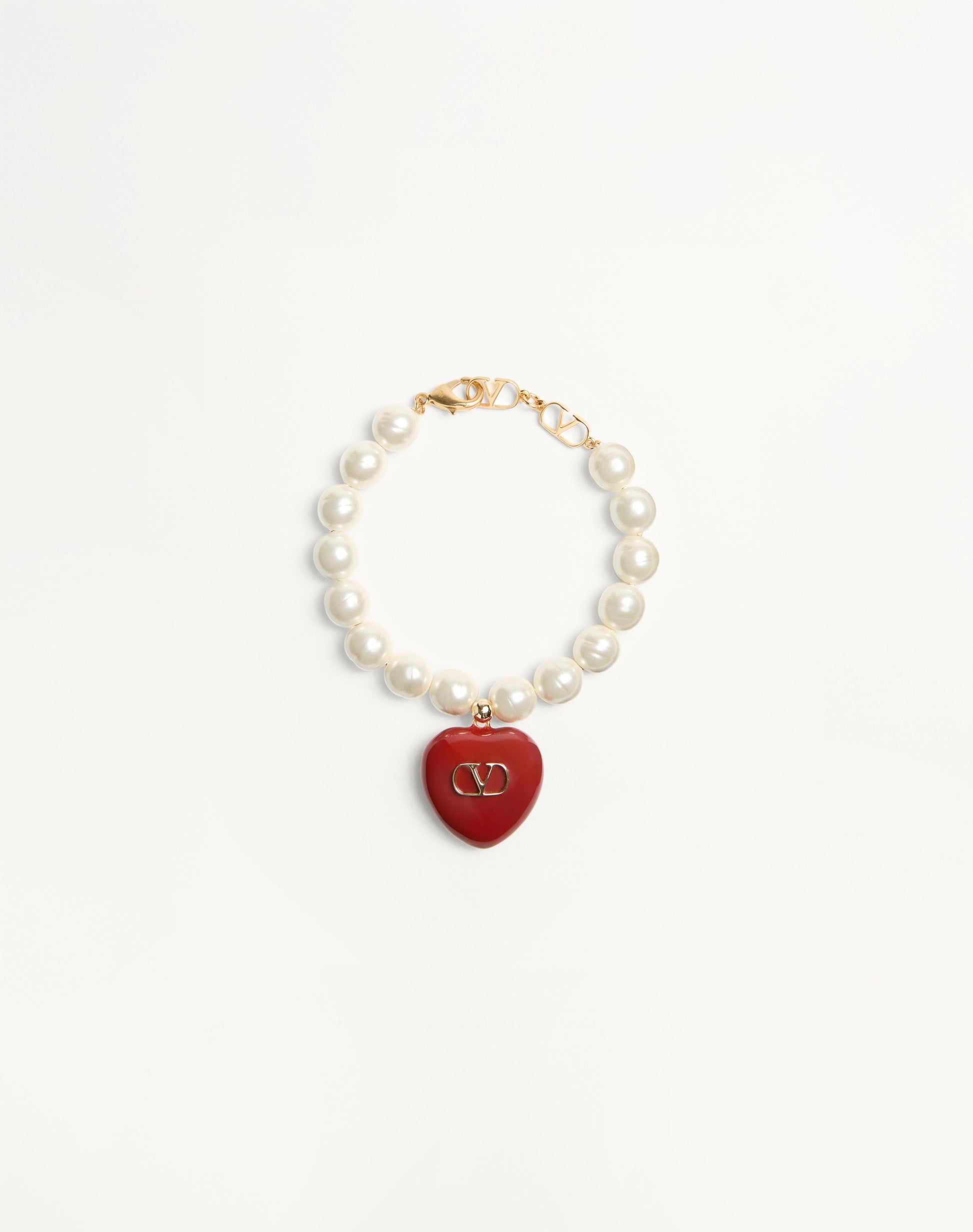 Coeur Royal Bracelet In Metal, Enamel And Beads