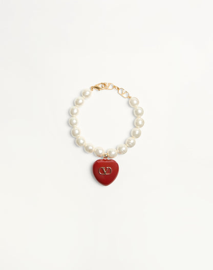 Coeur Royal Bracelet In Metal, Enamel And Beads