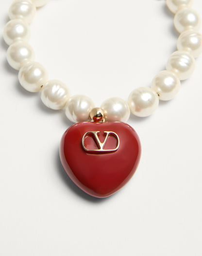 Coeur Royal Bracelet In Metal, Enamel And Beads