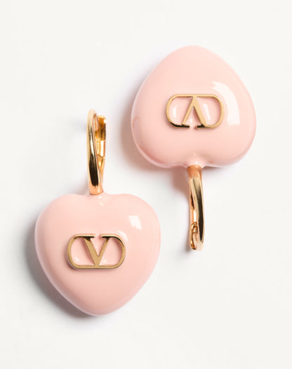 Coeur Royal Metal And Enamel Earrings