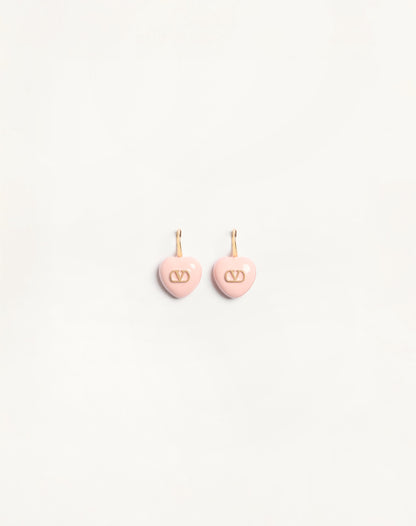 Coeur Royal Metal And Enamel Earrings
