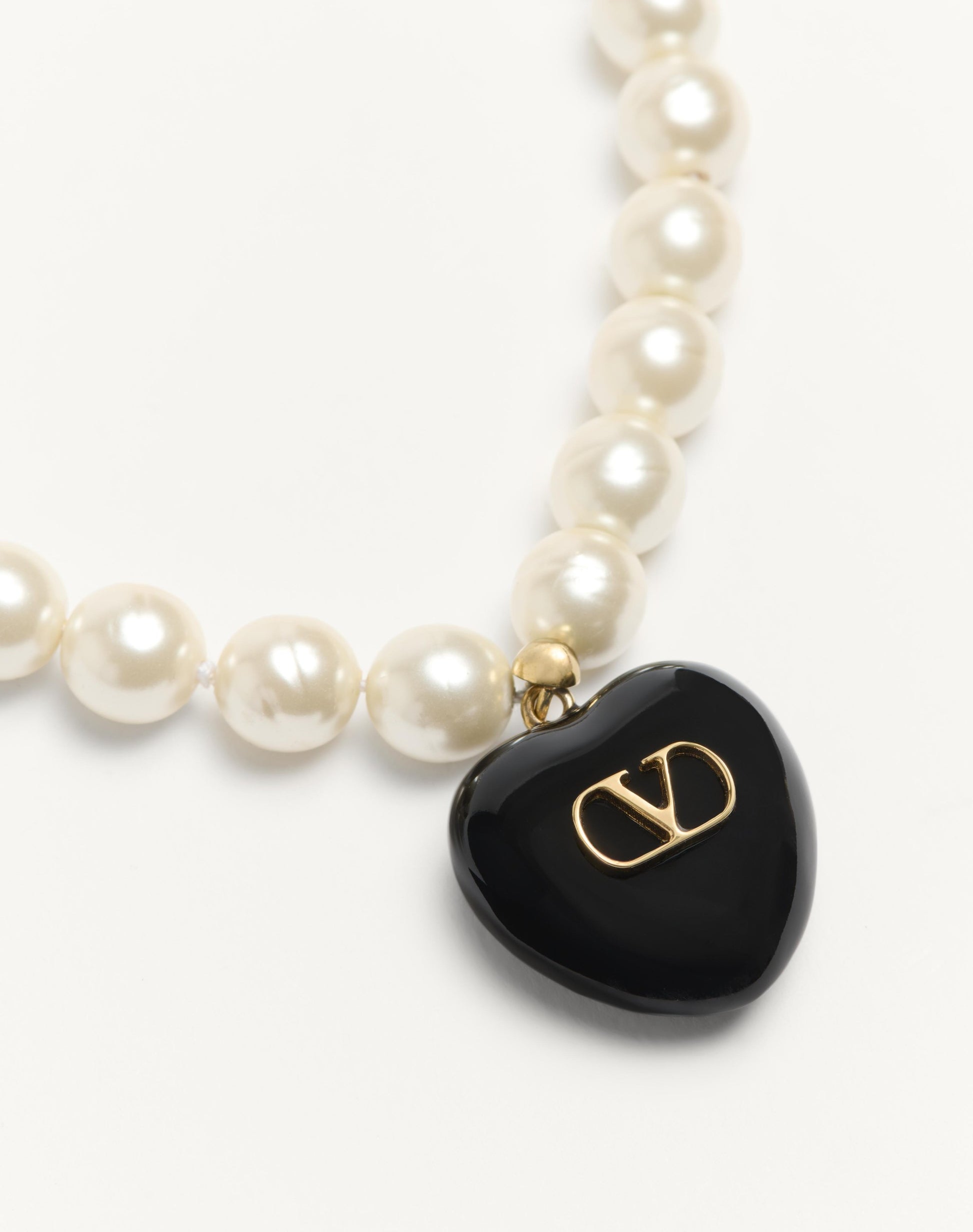 Coeur Royal Necklace In Metal, Enamel And Beads