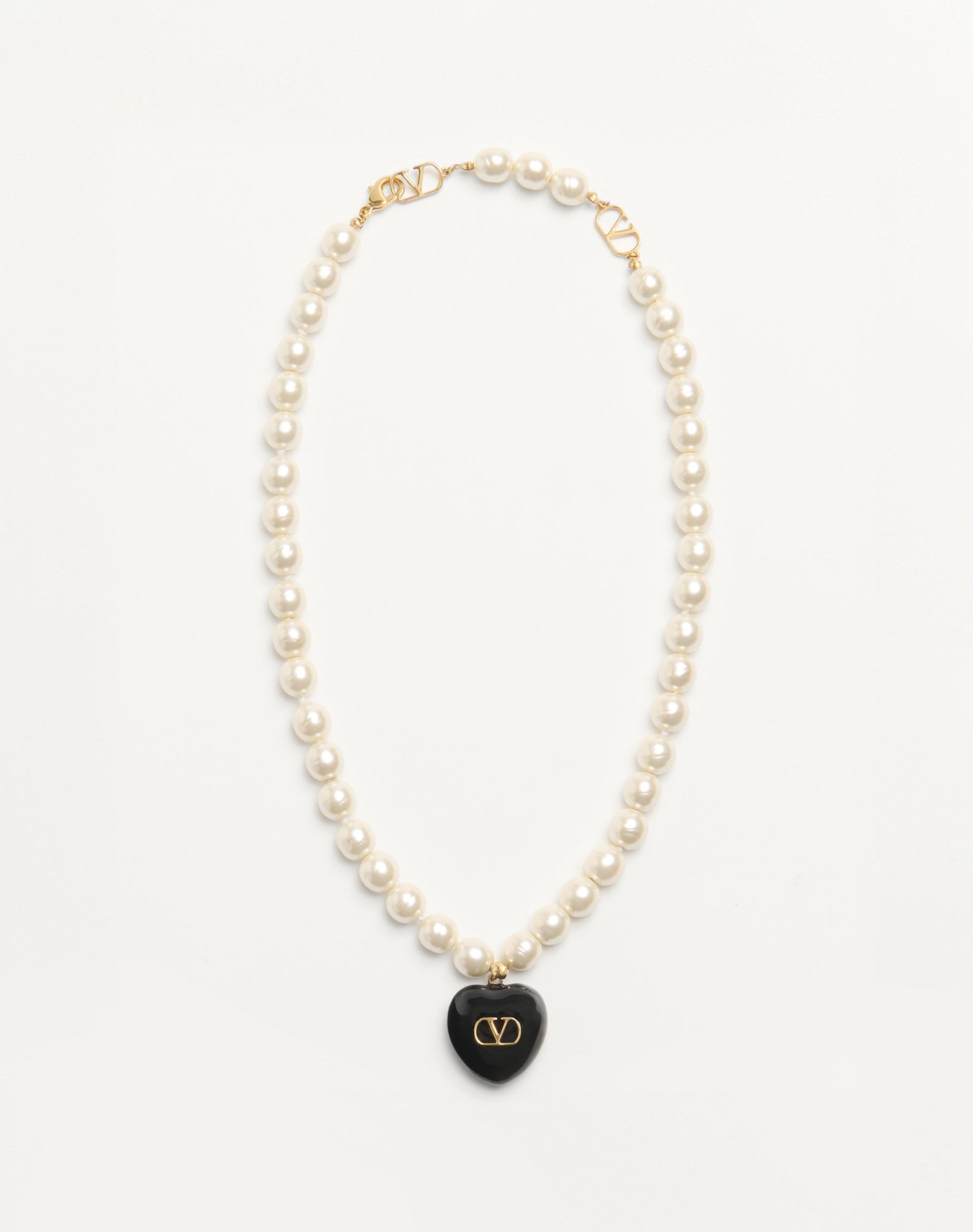 Coeur Royal Necklace In Metal, Enamel And Beads