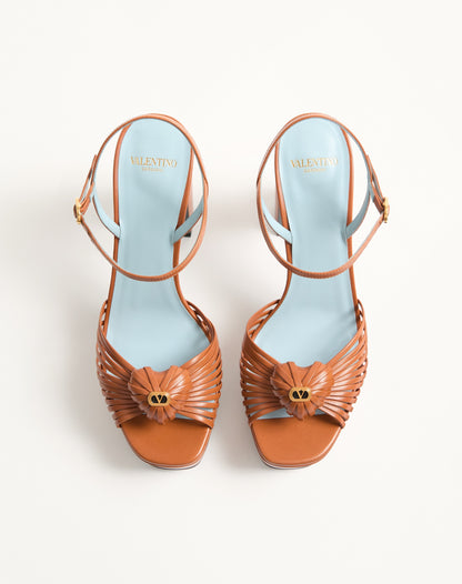 Coeur Royal Platform Sandal In Kidskin 115mm