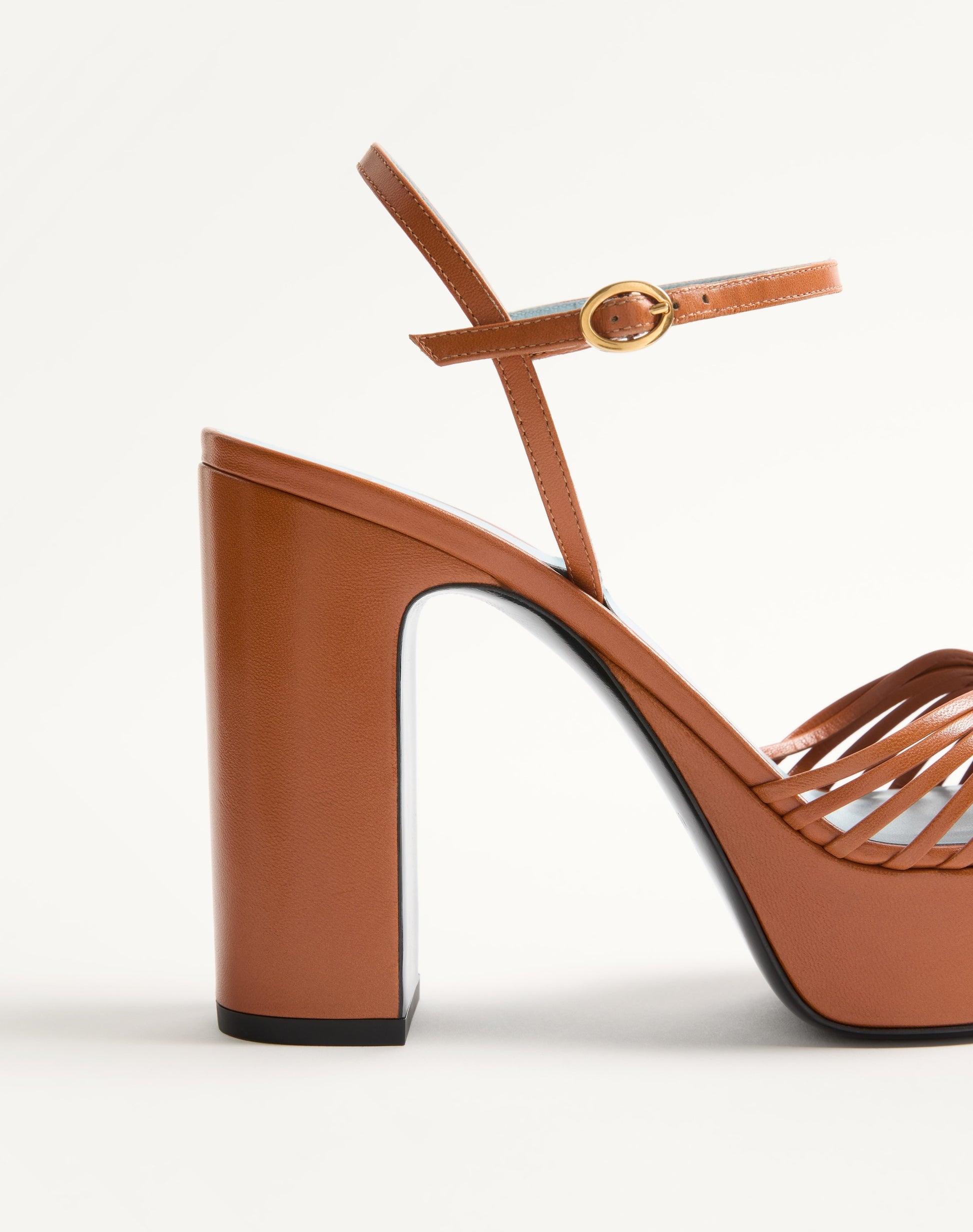 Coeur Royal Platform Sandal In Kidskin 115mm