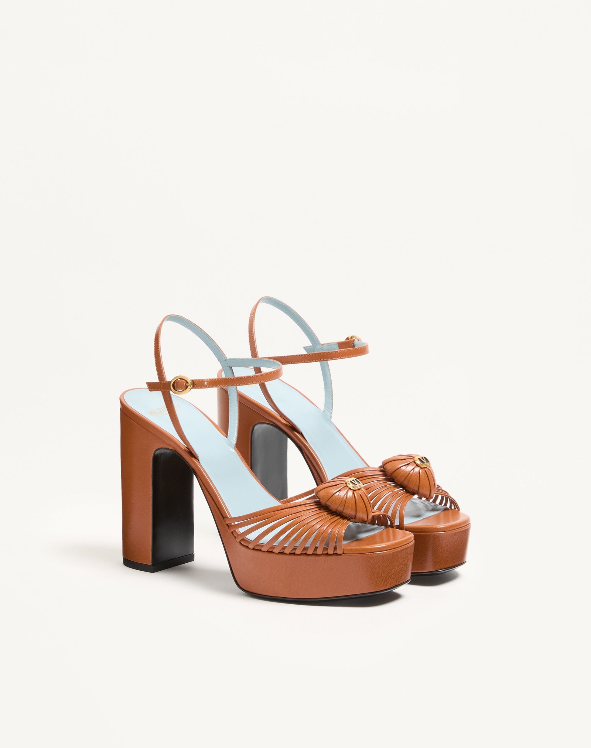 Coeur Royal Platform Sandal In Kidskin 115mm