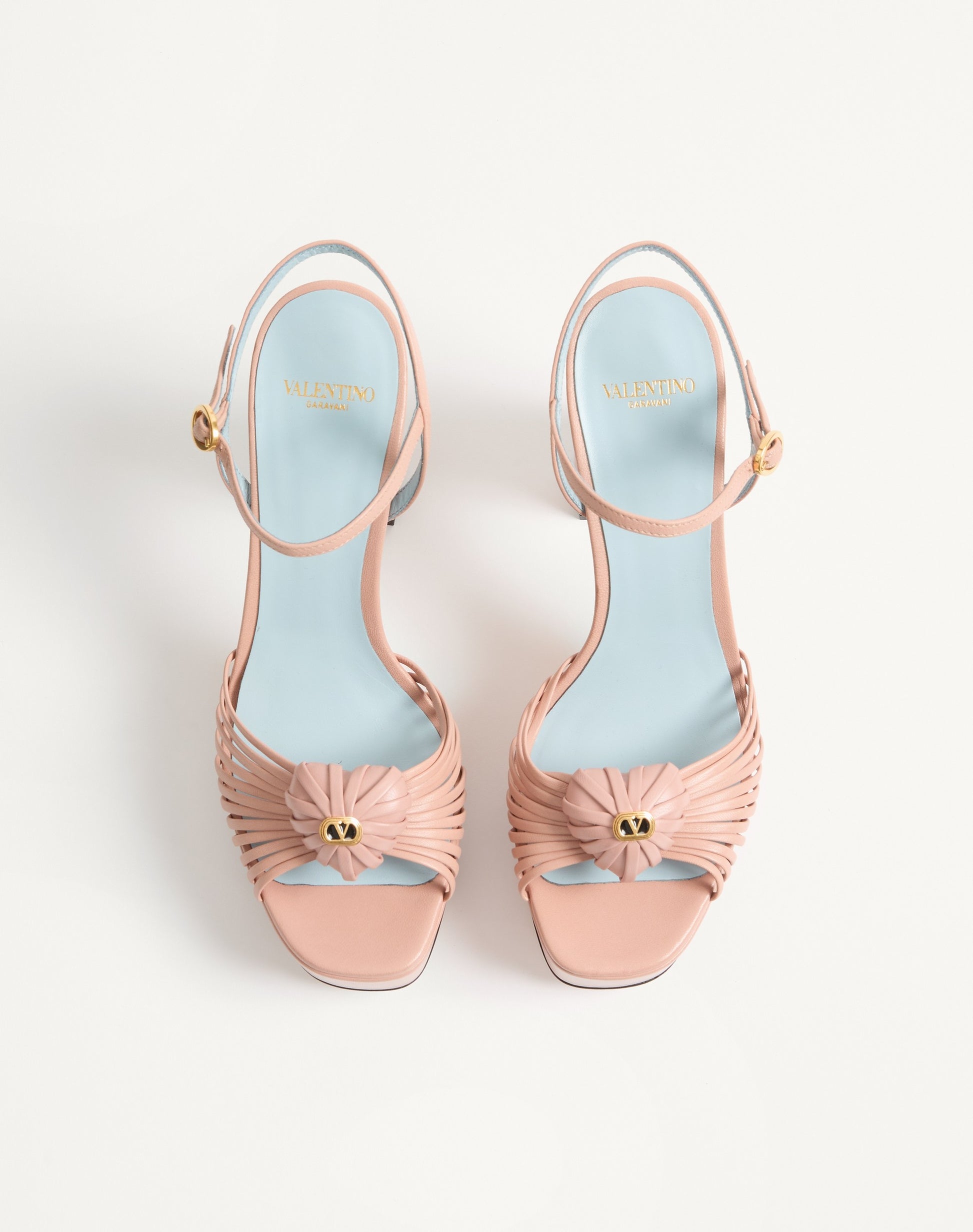 Coeur Royal Platform Sandal In Kidskin 115mm