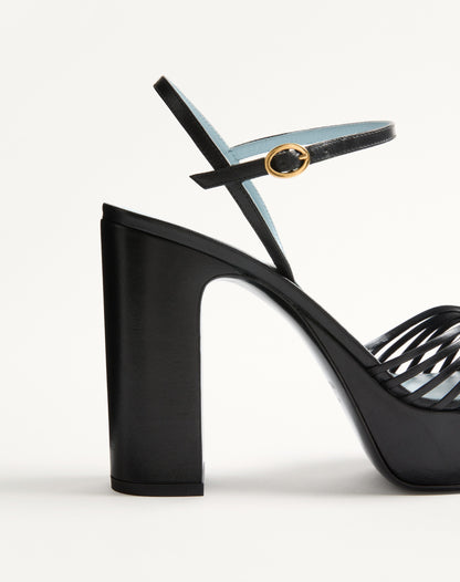 Coeur Royal Platform Sandal In Kidskin 115mm