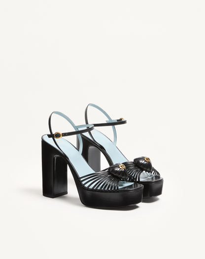 Coeur Royal Platform Sandal In Kidskin 115mm
