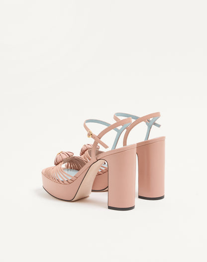 Coeur Royal Platform Sandal In Kidskin 115mm