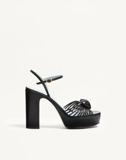 Coeur Royal Platform Sandal In Kidskin 115mm