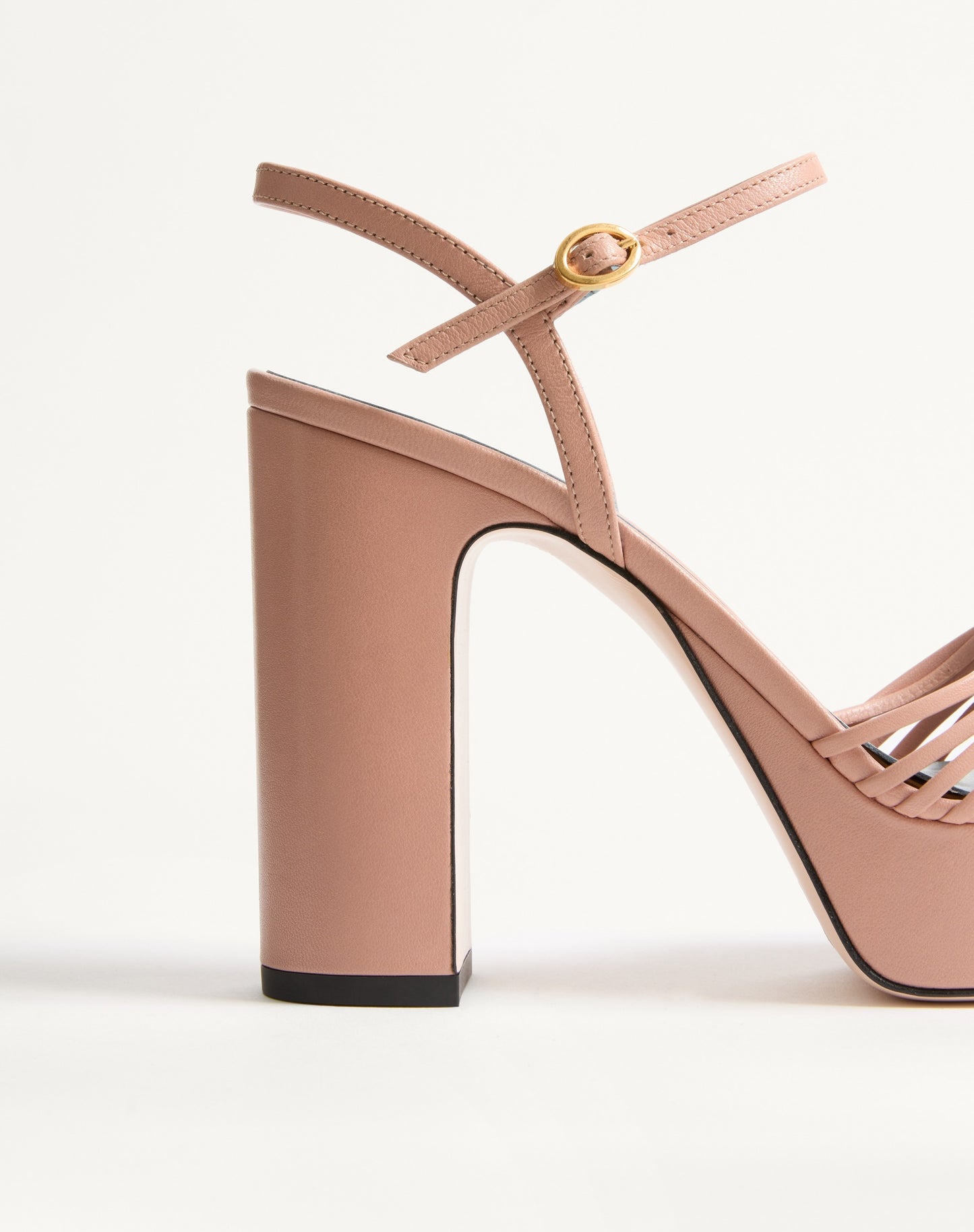Coeur Royal Platform Sandal In Kidskin 115mm