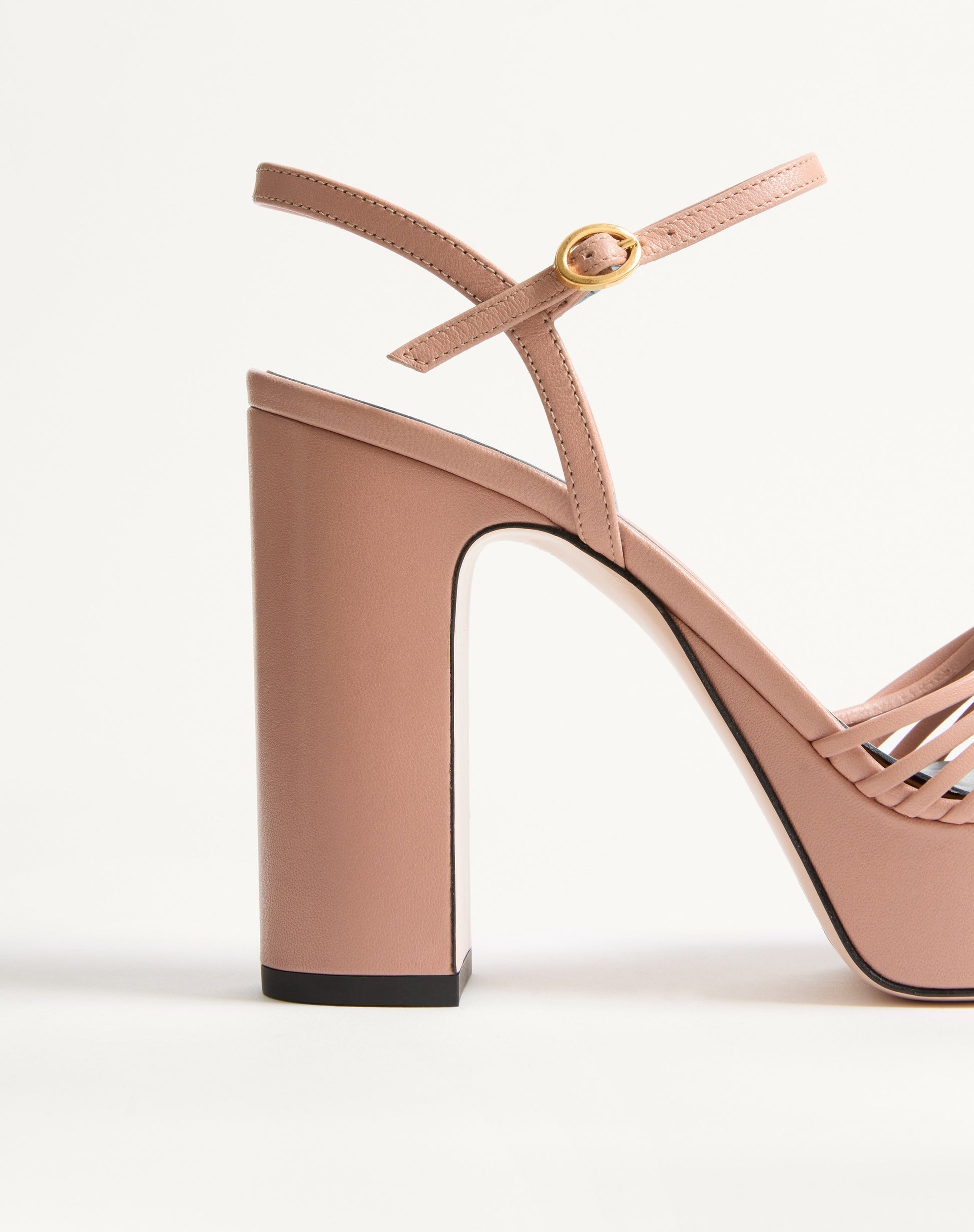 Coeur Royal Platform Sandal In Kidskin 115mm