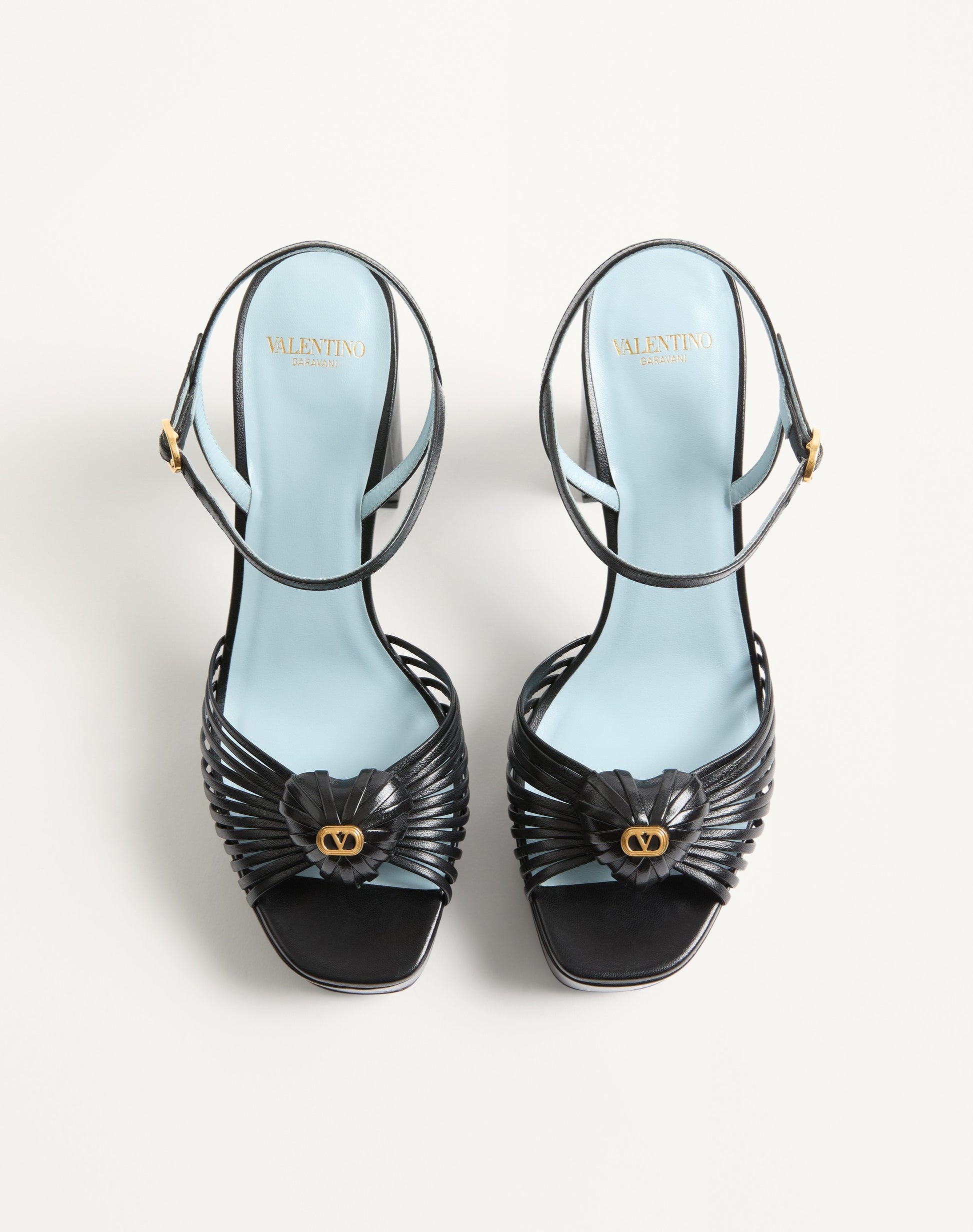 Coeur Royal Platform Sandal In Kidskin 115mm