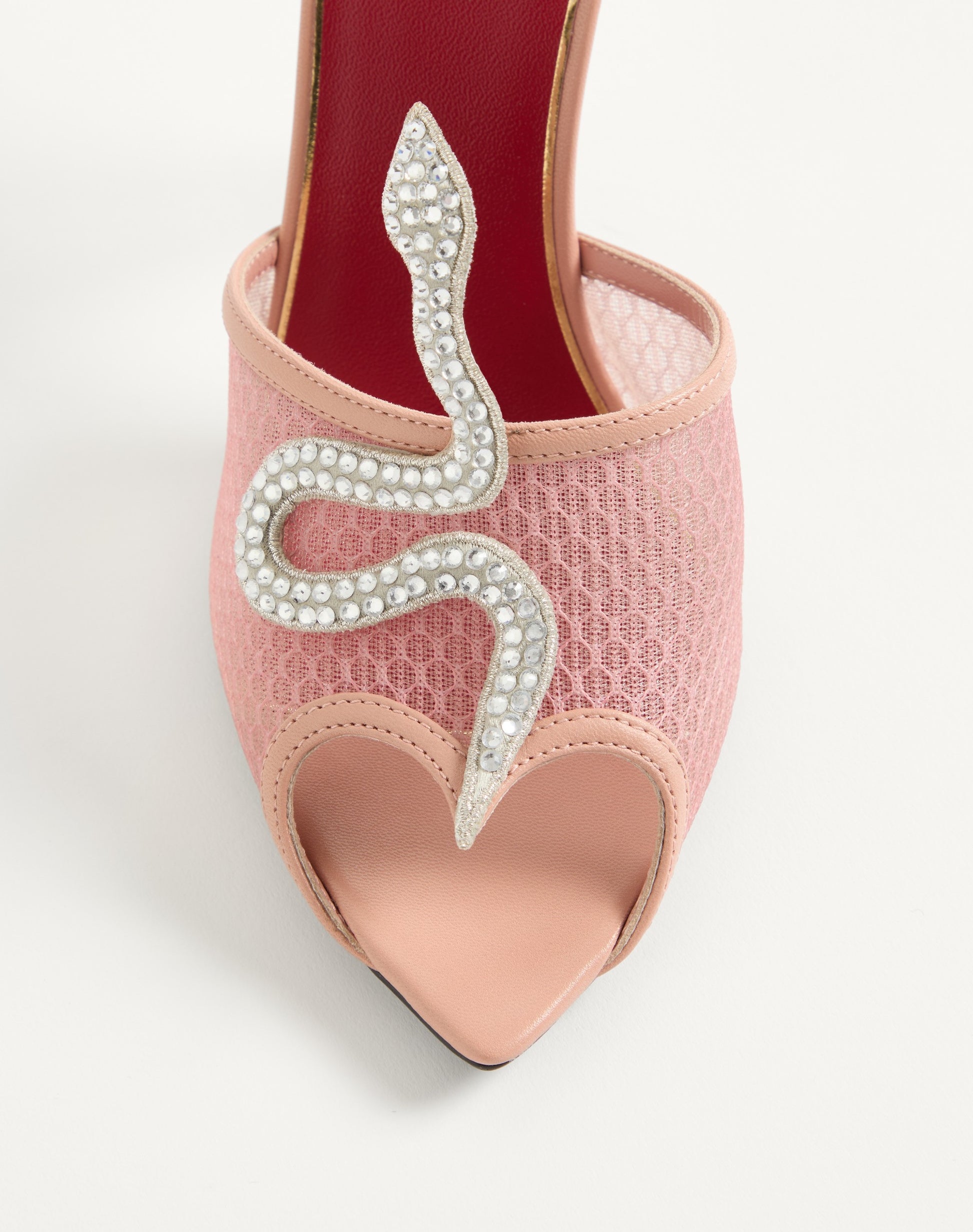 Coeur Vipère Mesh Slide Sandal 105mm