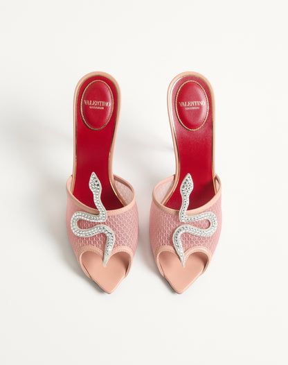 Coeur Vipère Mesh Slide Sandal 105mm