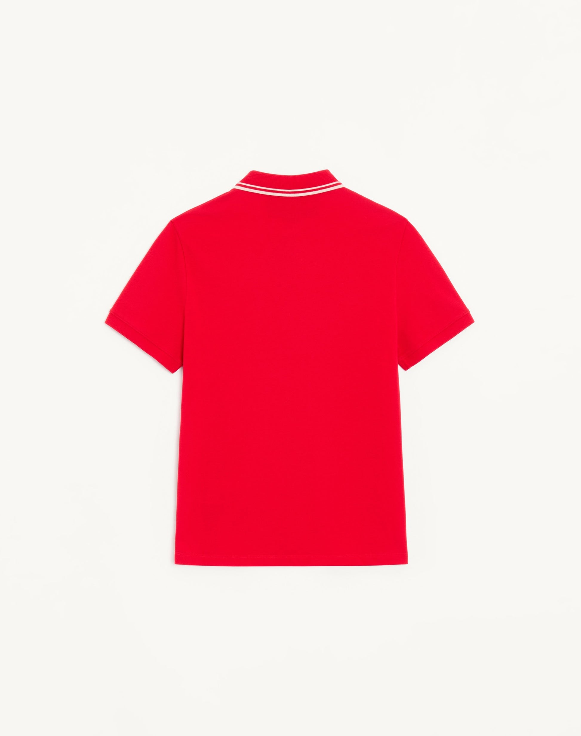 Cotton Piqué Polo Shirt With Vlogo Patch
